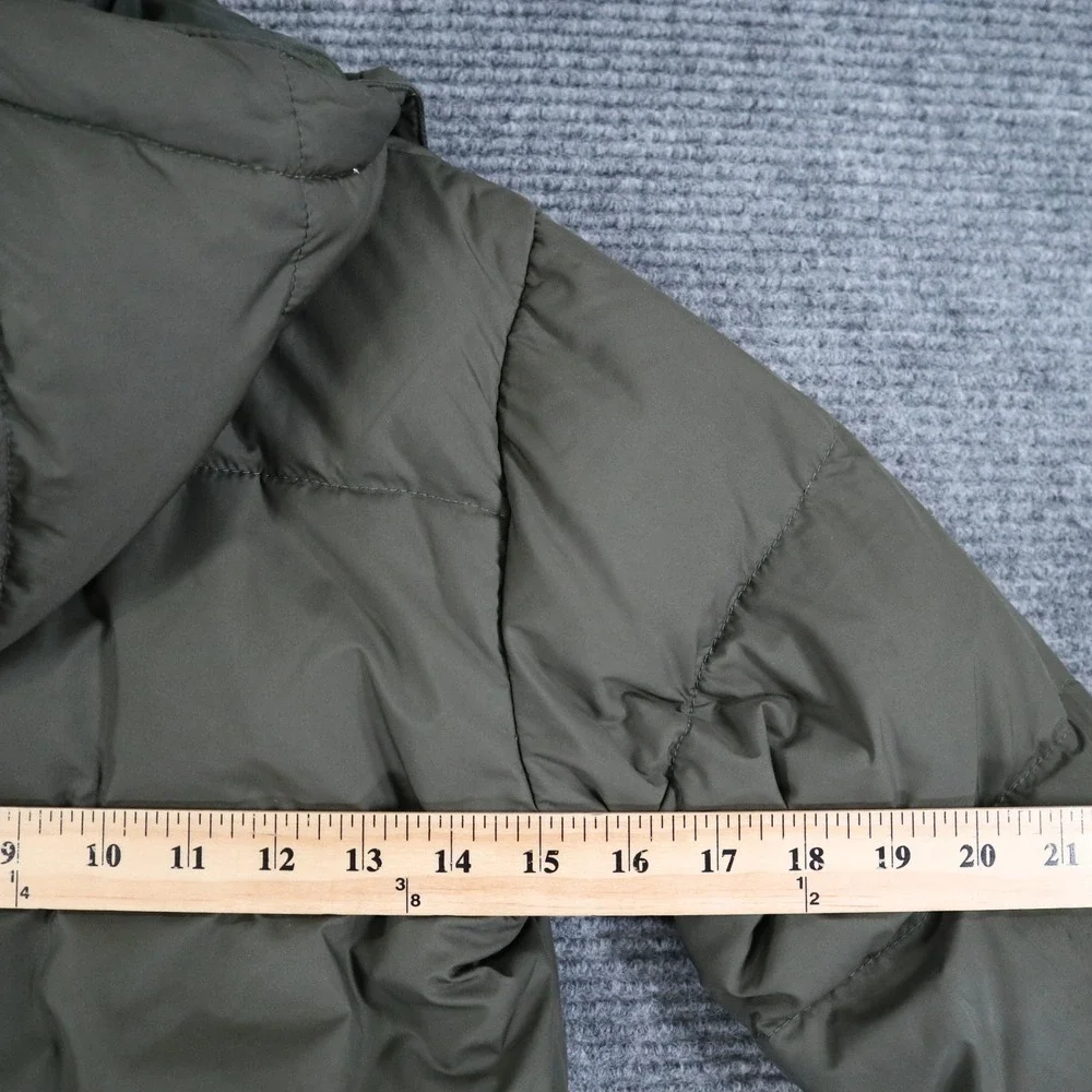 Polo Ralph Lauren Puffer Jacket Kids 7 Green Down Filled Hooded Winter Coat